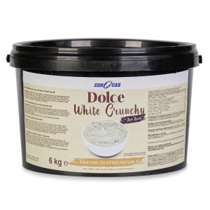 Dolce White Crunchy 5kg - White Cream with Dark Crunchy Bits
