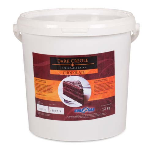Dark creole chocolate 12kg spreadable chocolate cream bucket Eurocas UK