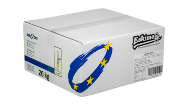 Eskimo 20kg puff pastry and croissant margarine block Eurocas UK