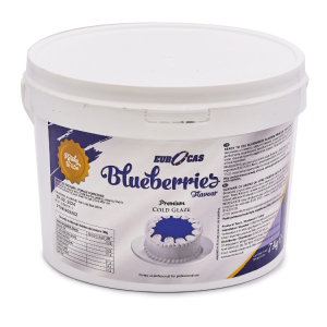 Blueberry cold glaze 7kg tub for cake decoration Eurocas UK