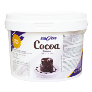 Cocoa cold glaze 7kg chocolate mirror glaze tub Eurocas UK