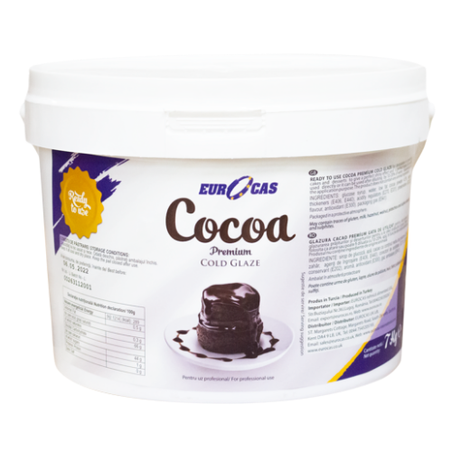 Cocoa cold glaze 7kg chocolate mirror glaze tub Eurocas UK