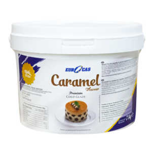 Caramel cold glaze 7kg ready-to-use bucket Eurocas UK